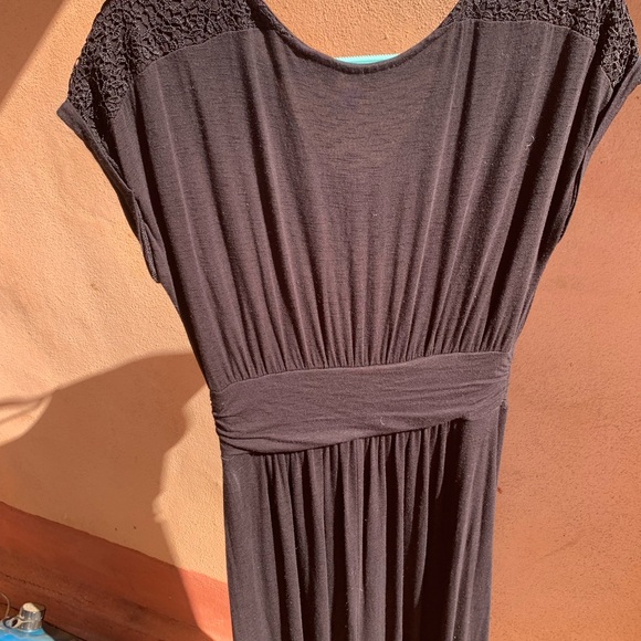 Apt. 9 Black Maxi Dress with Lace Detail - Picture 2 of 4